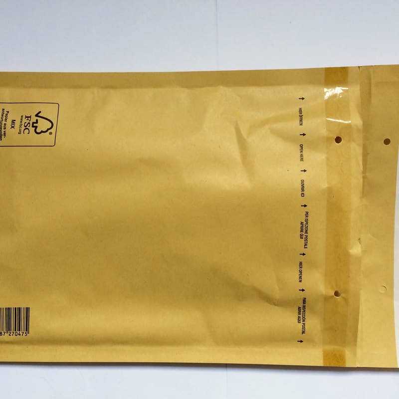 Padded bubble mailer envelope