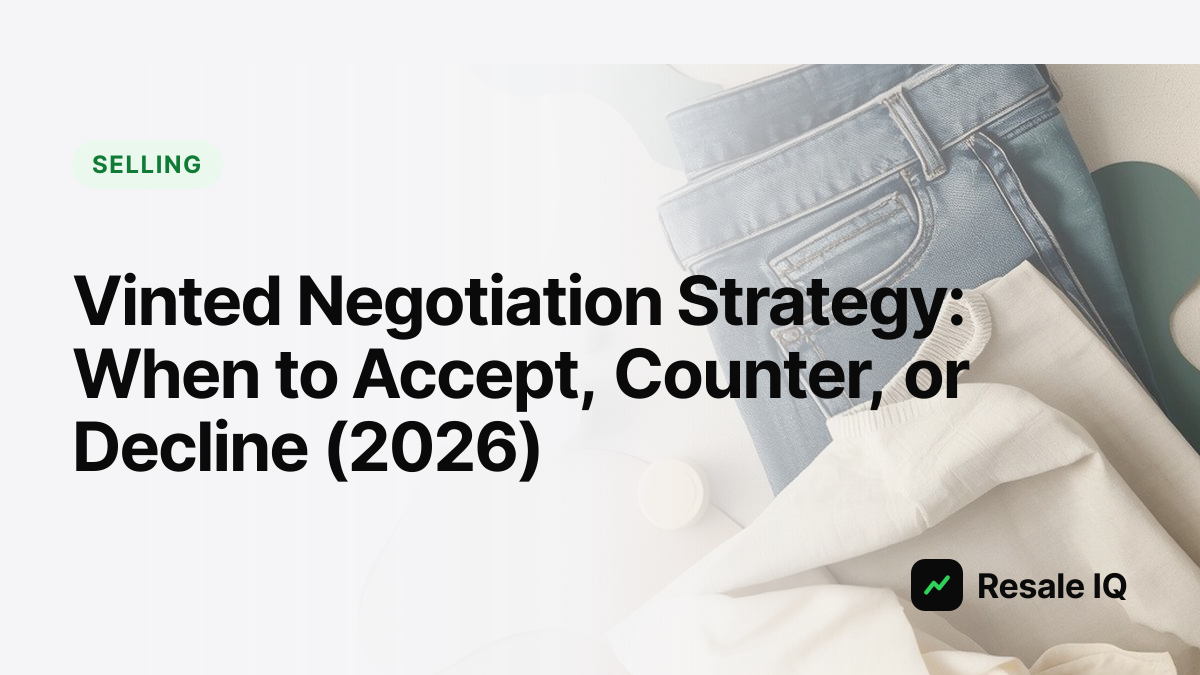 Vinted Negotiation Strategy — Accept, Counter | Resale IQ